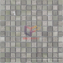 Brown Color Type Aluminium Mix Marble Mosaic (CFA75)